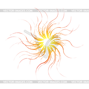 Explode Flash, Cartoon Explosion, Star Burst - vector clip art