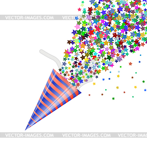 Colorful Confetti Icon - vector clipart