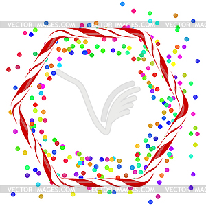 Красочный значок конфетти - векторизованное изображение