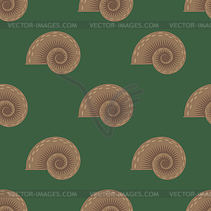 Animal Icon. Snail Logo on Green Background. - vector clipart