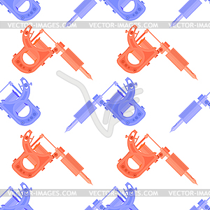 Induction Tattoo Machine Pattern - royalty-free vector image