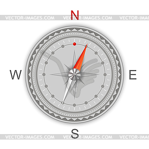 Compass Icon . Symbol of Travel - stock vector clipart