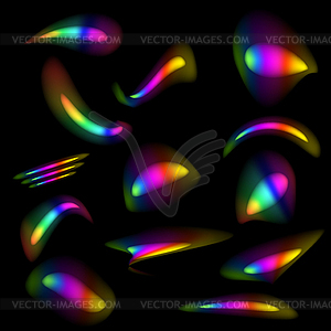 Light Refractions. Rainbow Sunlight Effect. - vector clipart