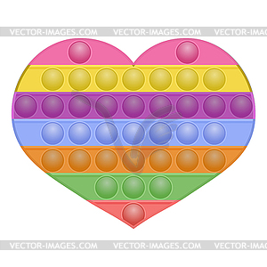 Colorful Popit . Antistress Toy. Bubble Sensor for - vector clipart