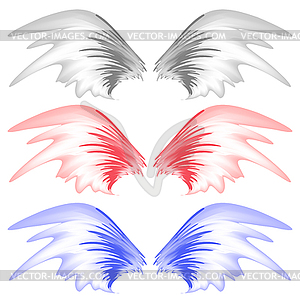 Angel or Phoenix Wings. Winged Logo Design. Part - vector image