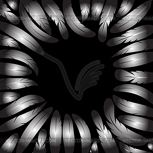 Feather Silhouette Collection - vector clip art