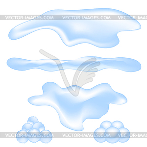 Snow Ice Cap. Christmas Card Design Element. - vector clipart