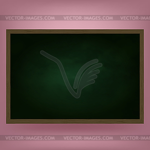 Empty Chalkboard Icon on Pink Blurred Background. - vector clipart