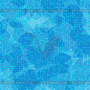 Swimming Pool Texture. Transparent Wave Surface - vector clipart