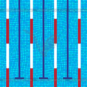 Sport Swimming Pool Texture. Transparent Wave - vector image