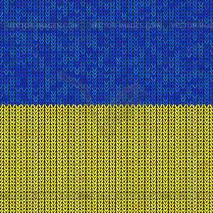 Ukraine Colored Flag Sign on Dark Background. - vector clipart