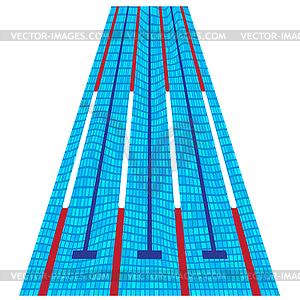 Текстура Спортивного Плавательного Бассейна. Прозрачная Волна - клипарт в векторе / векторное изображение