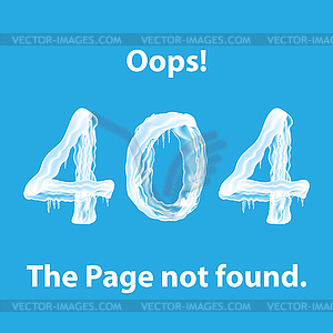 Page not found on Blue Background. Mechanic - vector clipart