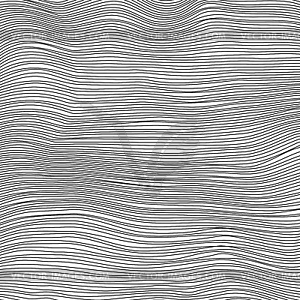 Wave Stripe Background. Grunge Line Textured Pattern - royalty-free vector clipart