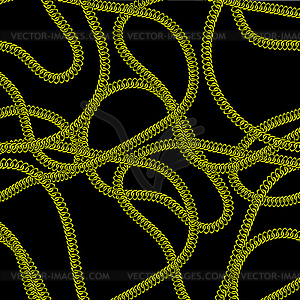 Gold seamless pattern with chain. Perfect for - vector clipart