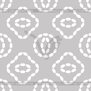 Raw faceted rice grains icon seamless pattern. Asia - vector clipart