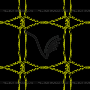 Gold seamless pattern with chain. Perfect for - vector image