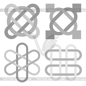 Set of Grey Icons - vector clip art