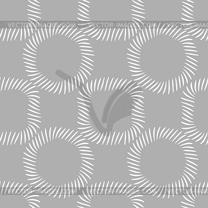 Raw faceted rice grains icon seamless pattern. Asia - white & black vector clipart