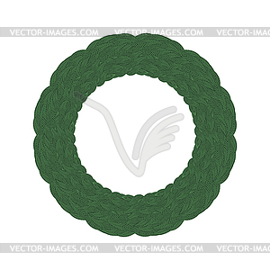 Green Floral Frame - vector image