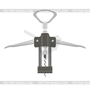 Opener for Bottle Icon . Modern Corkscrew Icon - vector image