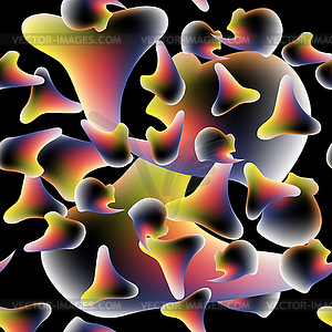 Seamless Fluid Dynamics. Wave Cover. Vibrant - vector clipart / vector image