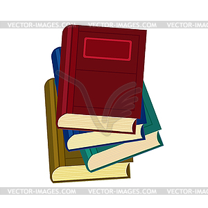 Set of Colored paper books - vector clipart