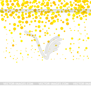 Фон из блестящего узора. Желтое конфетти. Золото - изображение векторного клипарта