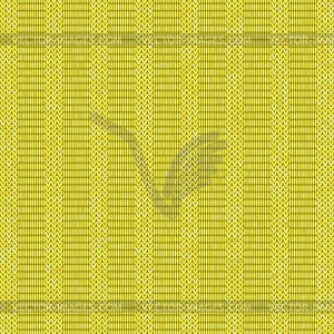 Stylish Knit. Yellow Knitted Texture. Woolen - vector clip art