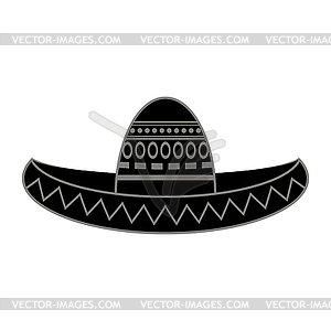 Mexican sombrero. Cinco de mayo symbol - vector image