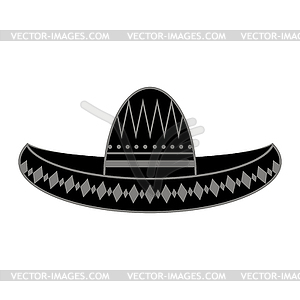 Mexican sombrero. Cinco de mayo symbol - vector image