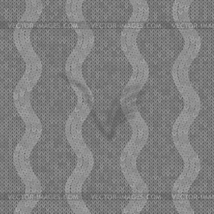 Stylish Knit. Grey Knitted Texture. Woolen - vector clip art