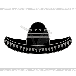 Mexican sombrero. Cinco de mayo symbol - vector image