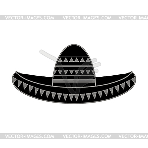 Mexican sombrero. Cinco de mayo symbol - vector clipart