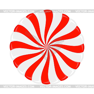 Christmas candy icon. Lollipop sugar caramel. - vector image