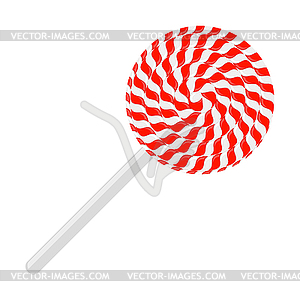 Christmas candy icon. Lollipop sugar caramel. - vector clip art