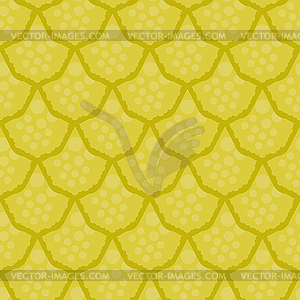 Snake pattern. Yellow dragon scale. Fish seamless - vector clipart