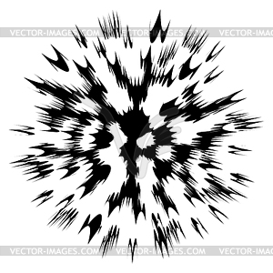 Explode Flash, Cartoon Explosion, Star Burst - vector image