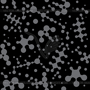 Meta ball Connect Dot Set. Molecule chain. Circle - vector clipart