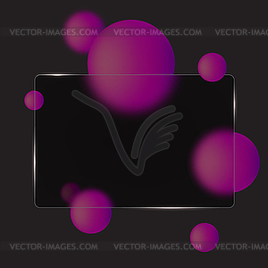 Glass morphism. Space for text, banner. Transparenc - vector clipart