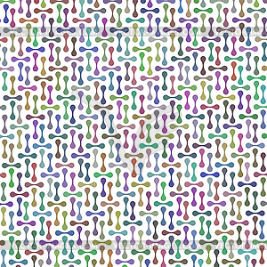 Meta ball Connect Dot Set. Molecule chain. Colored - royalty-free vector image
