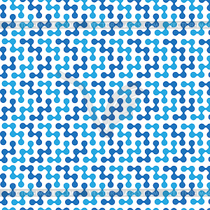 Meta ball Connect Dot Set. Molecule chain. Blue - vector EPS clipart
