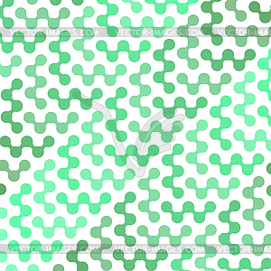 Meta ball Connect Dot Set. Green Molecule chain. - vector EPS clipart