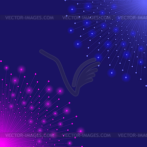 Global network connection concept. Big data - vector image