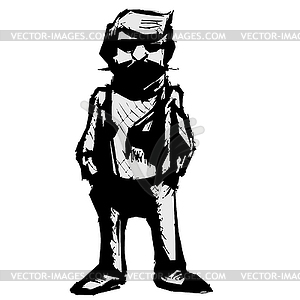 Hipster character design  - vector image