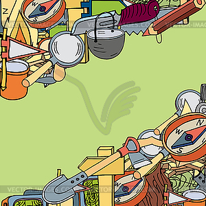 Seamless . Tourism - royalty-free vector image