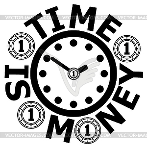 Time is money - vector clip art