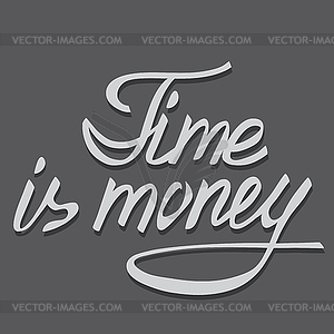 Time is money - royalty-free vector image