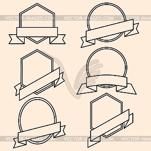 Icons and emblems for various purposes - vector image