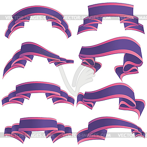 Printdecorative festive ribbons - vector image